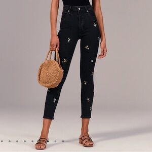 Abercrombie & Fitch Floral Skinny Jeans